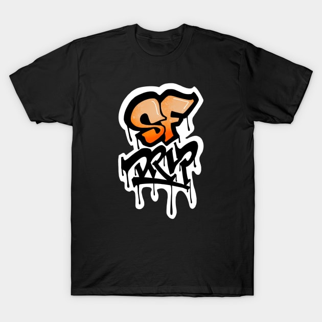 SF Drip T-Shirt by ericjueillustrates